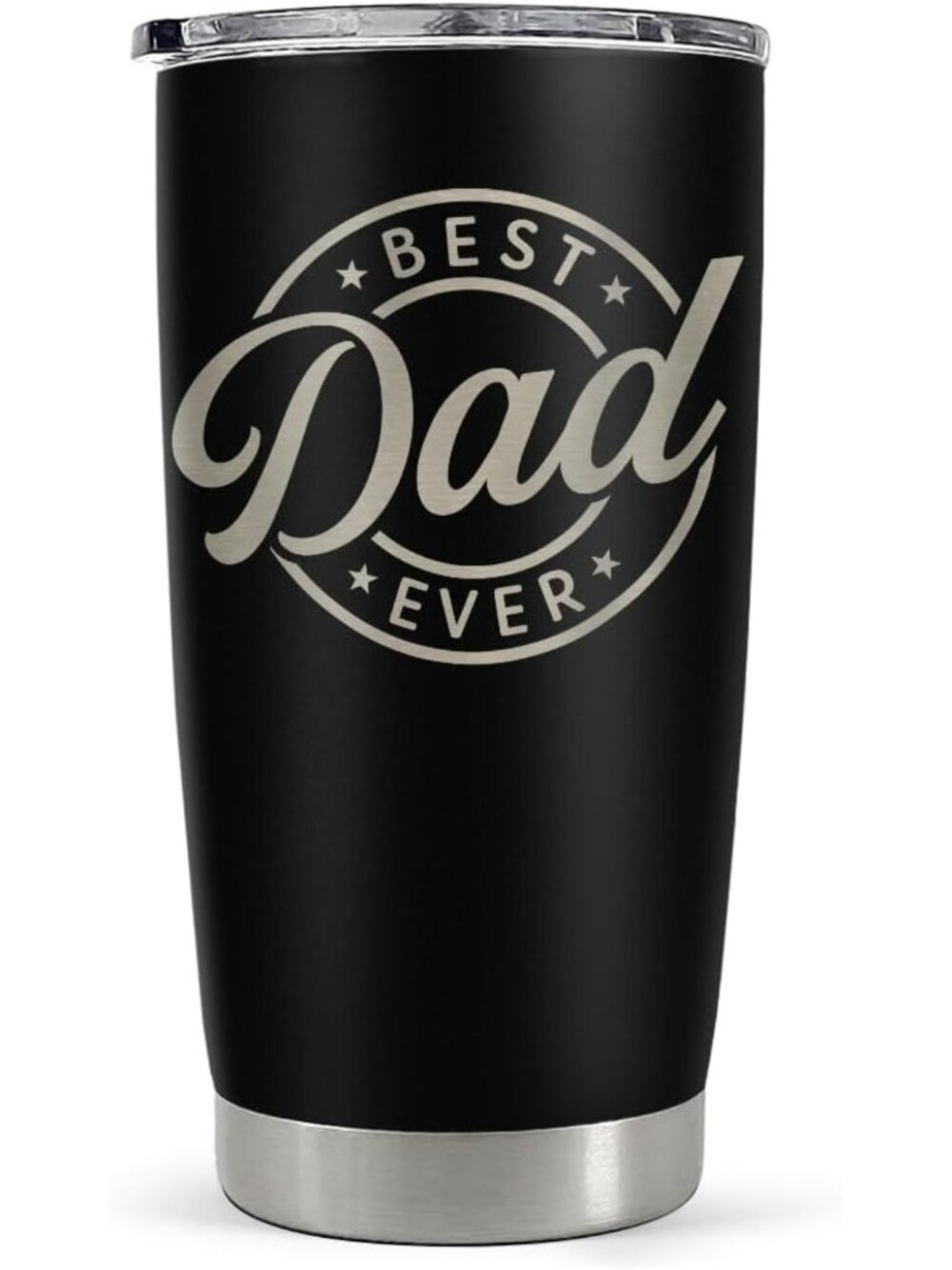 Best Dad Ever Insulated Tumbler - 20oz Stainless Steel Coffee Mug for Travel